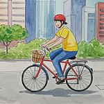 Der vollgedröhnte Fahrradfahrer
