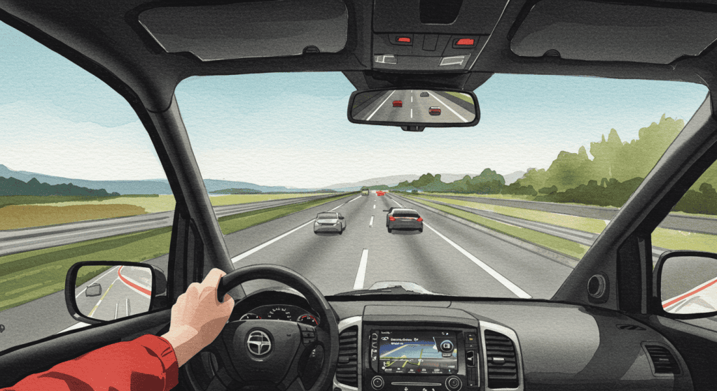 Navi am Steuer bei Tempo 200 grobe Fahrlaessigkeit auf der Autobahn
