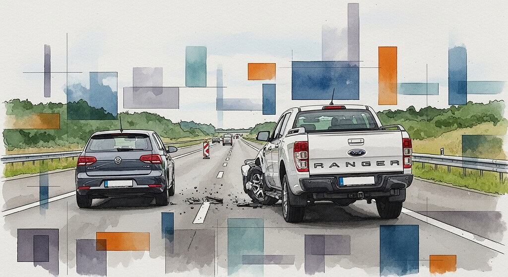 Wer haftet bei Auffahrunfall nach abgebrochenem Spurwechsel Kollision nach Spurwechselabbruch