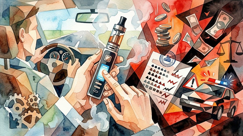 E-Zigarette am Steuer ist verboten