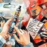 Tippen auf E-Zigaretten-Display am Steuer ist verboten