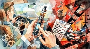 E-Zigarette am Steuer ist verboten