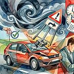 Umgefallenes Verkehrsschild: Baulogistikdienstleister haftet